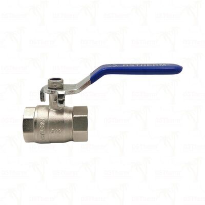 PN25 Brass Ball Valve Chrome-Plated Ball Female x Female Full Port 1/2"–4"