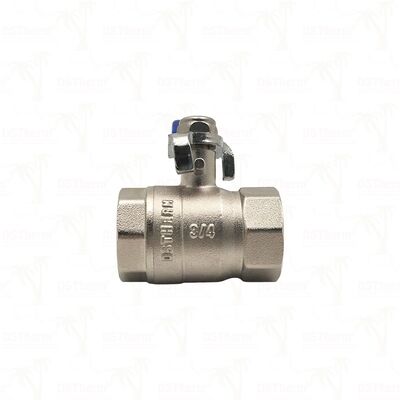 PN25 Brass Ball Valve Chrome-Plated Ball Female x Female Full Port 1/2"–4"
