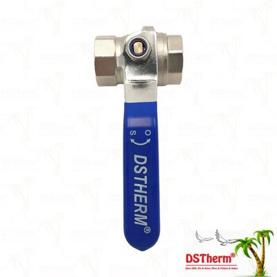 PN25 Brass Ball Valve Chrome-Plated Ball Female x Female Full Port 1/2"–4"