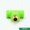 ISO15874 Standard Green Plastic Pipe Fittings Equal Shape Smooth Inner Walls