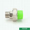 Polypropylene Green Ppr Pipe Accessories Male Threaded Union Size 20-110 Mm