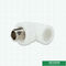 White Polypropylene Pipe Fittings 90°Male Threaded Elbow Ppr Water Pipe Heat Preservation
