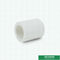 Round Head Code White PPR Plastic Water Pipe Fittings Coupler With Smooth Surface