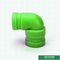 Green Plastic Water Pipe Size 20-160mm For Industrial Liquids Transportation Equal Elbow