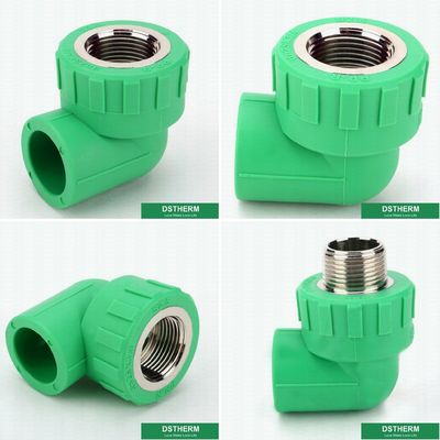 90 Degree Female Threaded Coupling Heat Preservation With Green / White / Oem Color