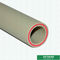 Polypropylene White Plastic Water Pipe , Glass Fiber Insulation Ppr Plastic Pipe