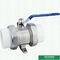Ppr Brass Double Union Ball Valve 110mm Water Flow Control Valve For Project