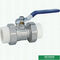 Ppr Brass Double Union Ball Valve 110mm Water Flow Control Valve For Project