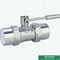 Brass And Ppr Double Union Ball Valve With Strong Cover Water Control High Flow
