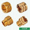 Brass Color Female Brass Inserts For Ppr Fittings Customized Designs