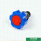 Blue Color Plastic Ppr ABS Handle For Stop Valve Top Parts With Brass Cartridges