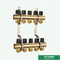 3 Loops To 12 Loops Brass Manifold Floor Heating Brass Water Separators Manifold For Pex Pipe