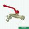 Aluminum Handle Brass Tap Customized Brand Middle Weight Brass Ball Bibcock Valve For Wash Machines