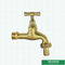 Original Brass Color Garden Tap Simple Design Brass Ball Bibcock Valve Brass Tap Brass Faucet