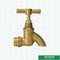 New Design Original Brass Color Garden Tap Brass Bibcock Valve Water Tap Brass Faucet