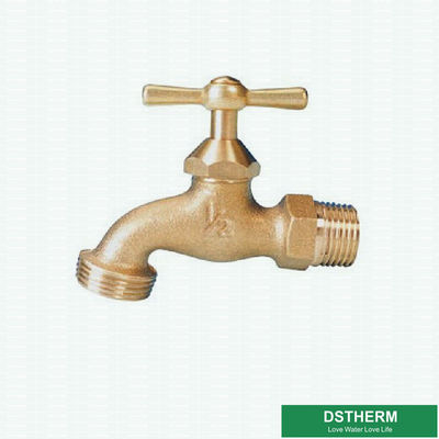 Water Tap Chrome Plated Male Threaded Brass Bibcock