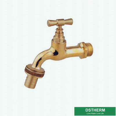 Water Tap Chrome Plated Male Threaded Brass Bibcock