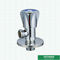With Cap Chromed Wall Mounted Toilet Water Stop 90 Degree Round Handle Quick Open Bathroom Brass Angle Valve