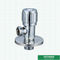 Chromed Wall Mounted Kitchen Basin Water Stop Round Handle Quick Open Bathroom Cock Valve Brass Angle Valve