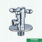Customized Chromed Wall Mounted Kitchen Basin Water Round Handle Quick Open Bathroom Cock Valve Brass Angle Valve