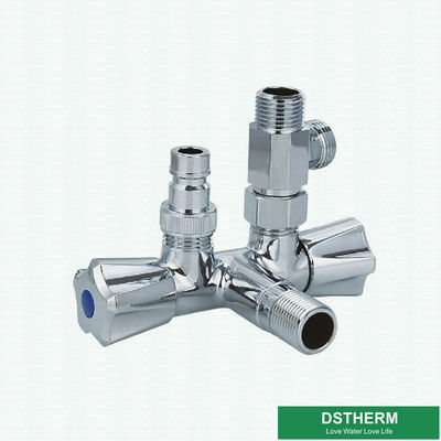 ISO9001 Wall Mounted Polish PN25 Brass Angle Valve