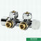 Shinning White Color Heavier H Type Thermostatic Temperature Straight Brass TRV