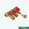Four Ways Brass Water Separators Manifolds For Pex Pipe Customized Logo For Hot Water Supplying