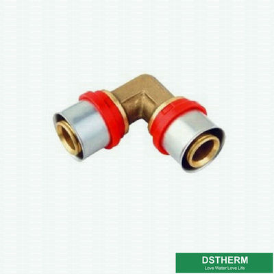 Customized Equal Threaded Elbow Compression Brass Press Union Fittings For Pex Aluminum Pex Pipe