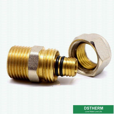 16mm Pex Pipe CW617N Brass Compression Fittings Male Threaded