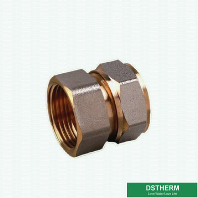 Customized Female Threaded Coupling Compression Brass Fittings Screw Fittings For Pex Aluminum Pex Pipe