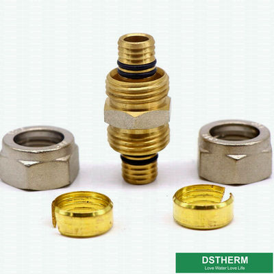 Customized Equal Threaded Coupling Compression Brass Fittings Screw Fittings For Pex Aluminum Pex Pipe