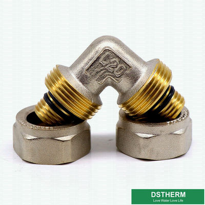 Customized Equal Threaded Elbow Compression Brass Fittings Screw Fittings For Pex Aluminum Pex Pipe