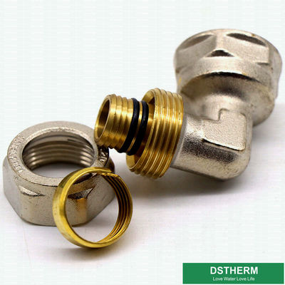 Customized Female Threaded Elbow Compression Brass Fittings Screw Fittings For Pex Aluminum Pex Pipe