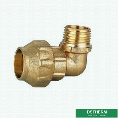 Male Threaded Elbow Screw PE Fittings Brass  PE Compression Fittings Pex Fittings For Pex Aluminum PE Pipe