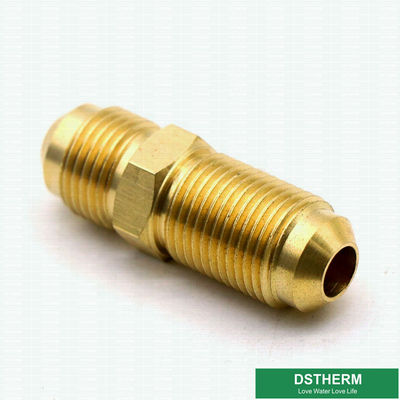 Sae 45-Degree Male Threaded Coupling Nipple Pipe Fitting Copper Pipe Flare Fitting