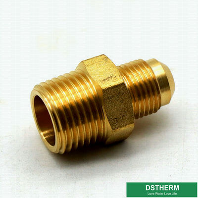 45 Degrees Brass Flared Fittings Male Thread Reducer Coupling C37700