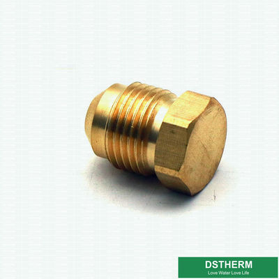 NPT Threaded Flare Fittings Male Threaded C37700 Brass Flare Fitting Flare Long Pipe Plug Fittings