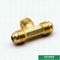 Flare Fitting Male Threaded Tee Brass Invert Flare Fitting For Heating And Refrigeration