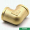 Brass Color Customized Double Female Threaded Brass Elbow With Best Prices Pipe Fittings
