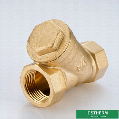 Customized Heavier Type DN15 Brass Y Type Strainer Check Valve With Ss Net