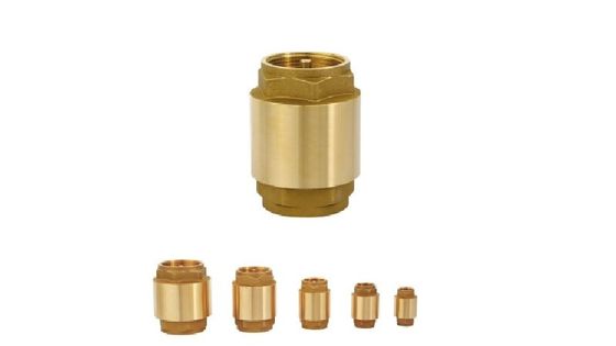 Customized Heavier Type Non Return One Way In-Line Brass Spring Check Valve With Plastic Pin