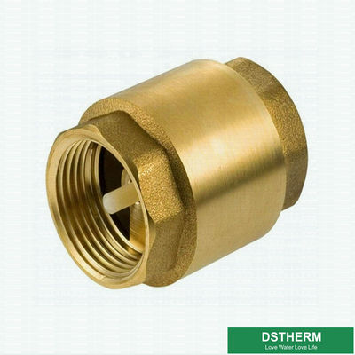 Customized Heavier Type Non Return One Way In-Line Brass Spring Check Valve With Plastic Pin