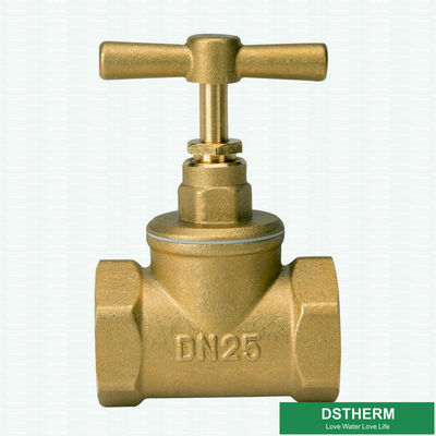 Forging Garden Hose Pipe Fittings Double Female Threaded Brass Stop Valve