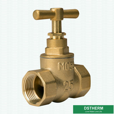 Forging Garden Hose Pipe Fittings Double Female Threaded Brass Stop Valve