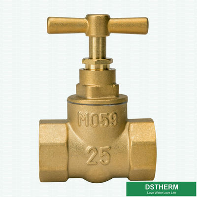 Forging Garden Hose Pipe Fittings Double Female Threaded Brass Stop Valve