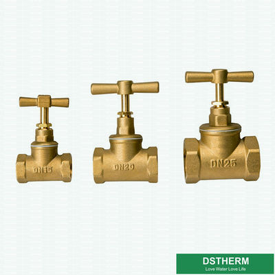 Forging Garden Hose Pipe Fittings Double Female Threaded Brass Stop Valve