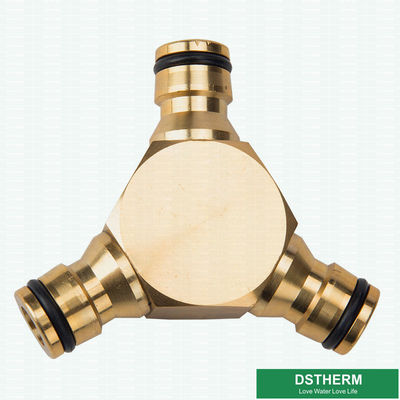 Brass Hose Tap Connector Male Threaded Garden Water Pipe Quick Adapter One Way Fitting Nipple Joint