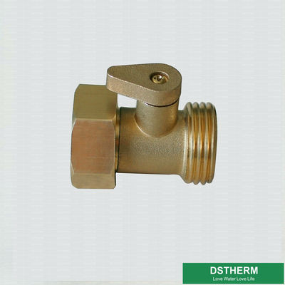 Customized Logo Garden Hose Pipe Fittings Brass Hose Connector With Shut Off Valve