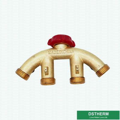 Customized Garden Hose Pipe Shut Off Valve Garden Brass 4 Way Water Hose Connector Splitter