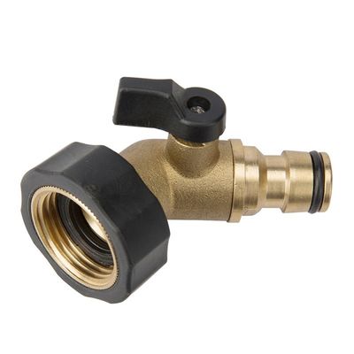 Garden Hose Pipe One Way Shut Off Valve Brass Fittings